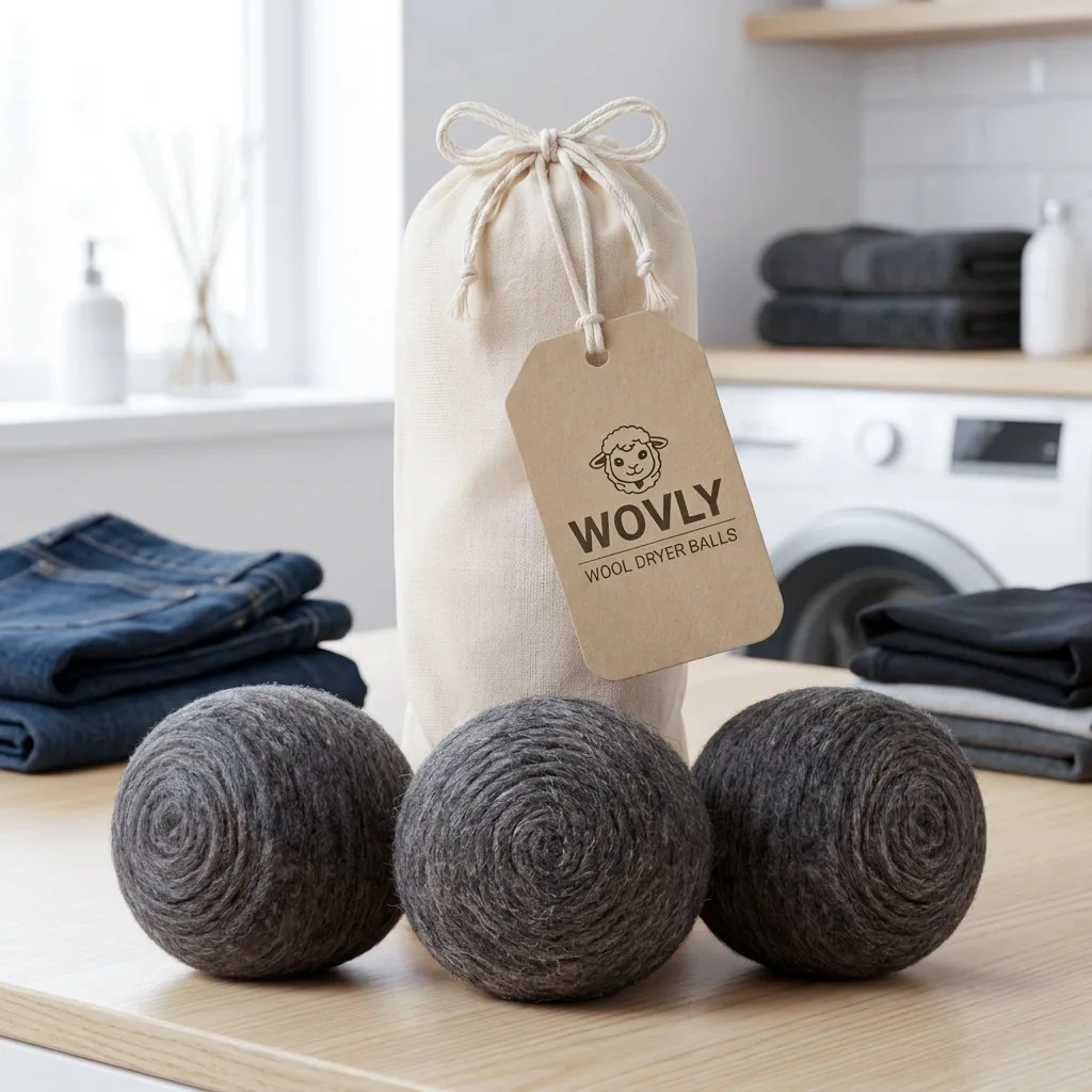 Wovly Dark wool dryer balls